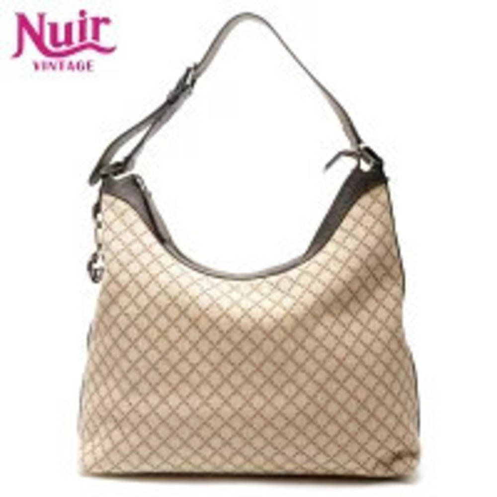 Gucci Bag Shoulder Diamante Beige Canvas - Picture 2 of 13